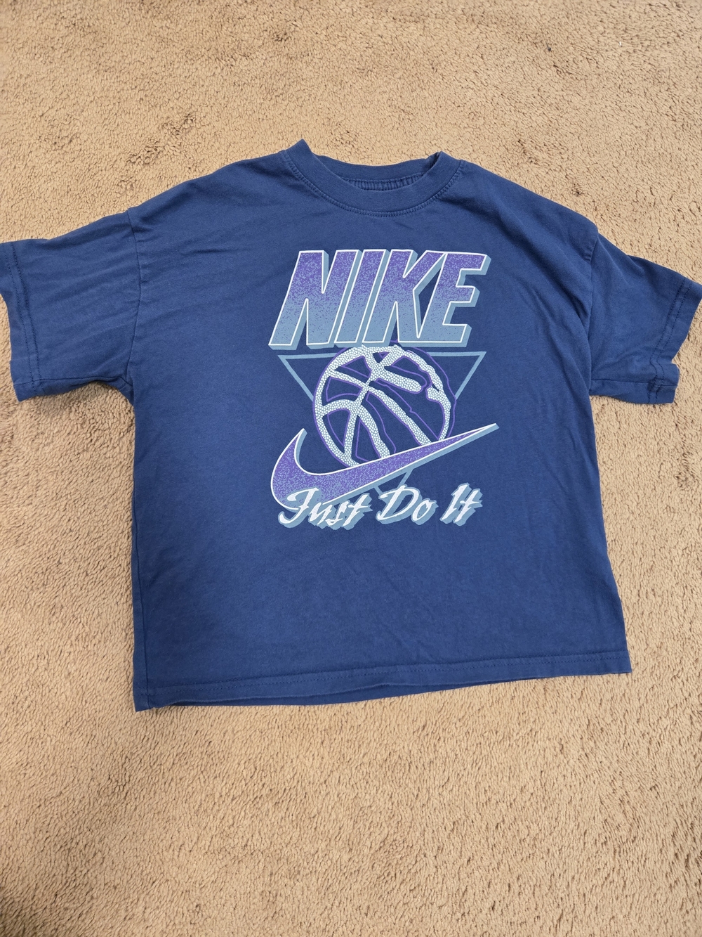Nike Blue Basketball Graphic 'Just Do It' Tee